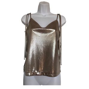 Topshop strappy Lame camisole
